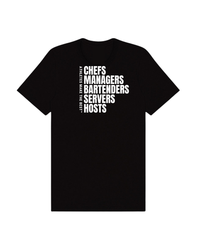 Athletes Make The Best™ Hospitality | Unisex Short Sleeve Tee
